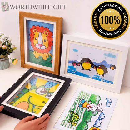 Top Value 4-Piece Kids Magnetic Art Frame Set