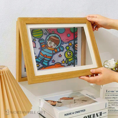 Top Value 4-Piece Kids Magnetic Art Frame Set