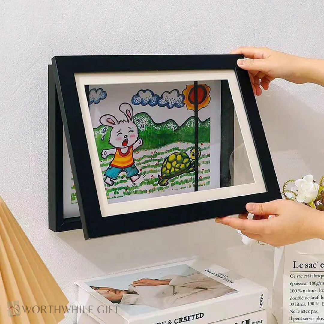 Top Value 4-Piece Kids Magnetic Art Frame Set