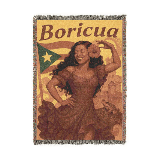 🇵🇷 Boricua Heritage Woven Blanket 🌺
