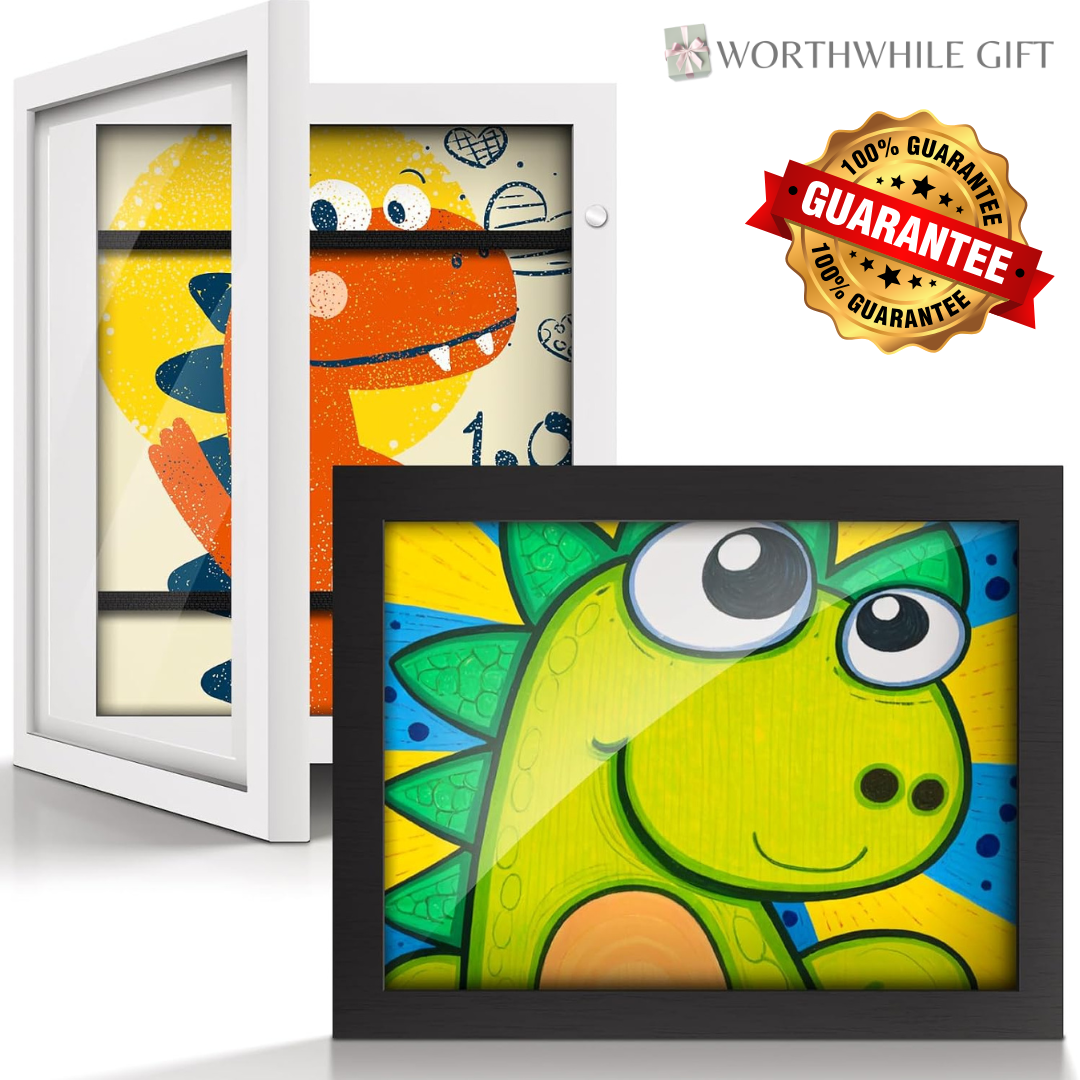 Top Value 4-Piece Kids Magnetic Art Frame Set