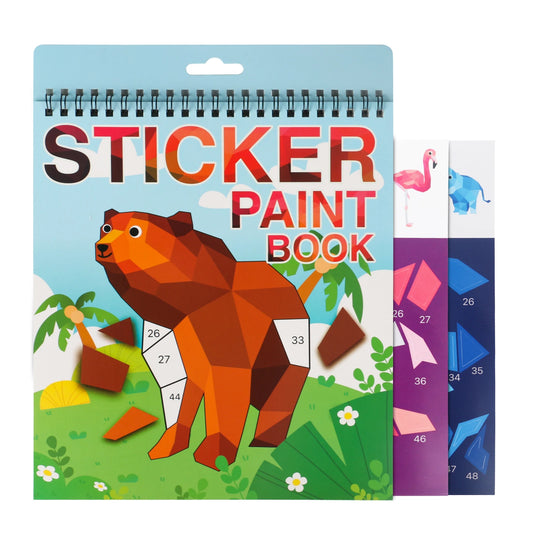 Sticker-by-Number Art Adventure Book